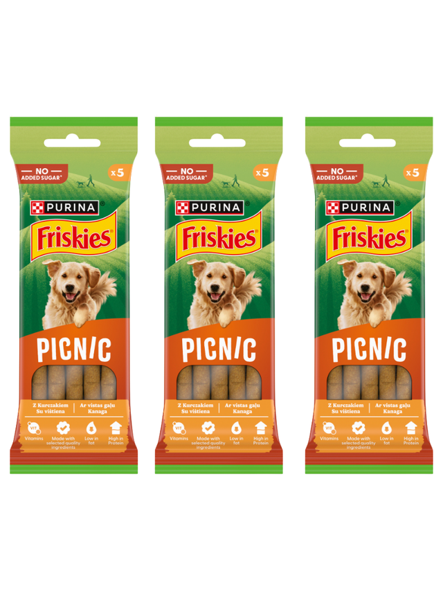 Friskies Picnic dla dorosłych psów z kurczakiem 3x42g (5 sztuk)