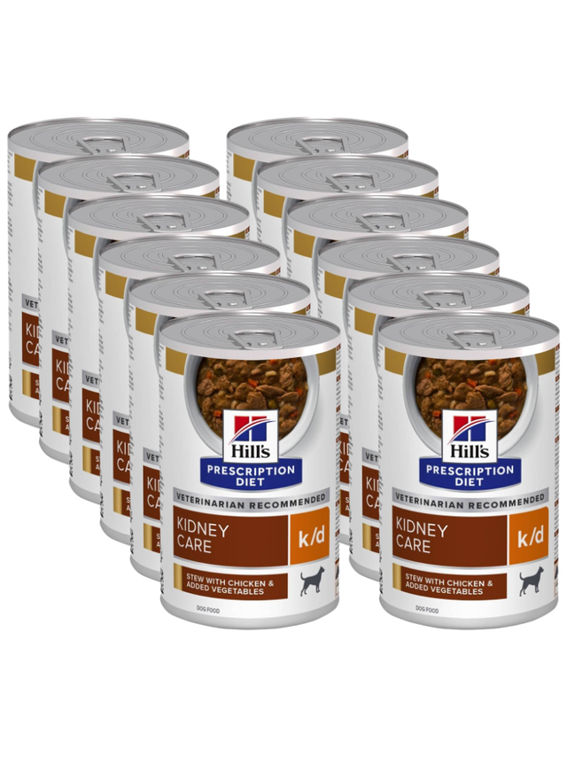 HILL'S PD Prescription Diet Canine k/d kurczak (gulasz) 12x354g- puszka