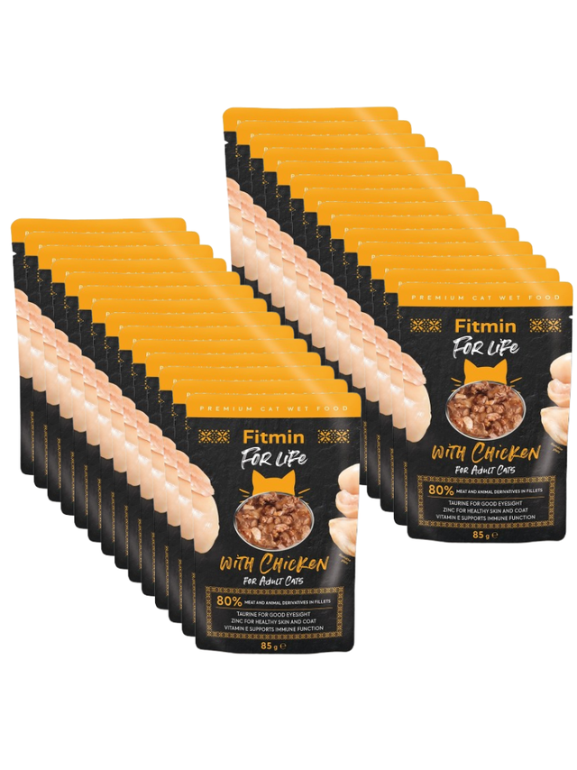 Fitmin Cat For Life Adult Chicken 28x85g
