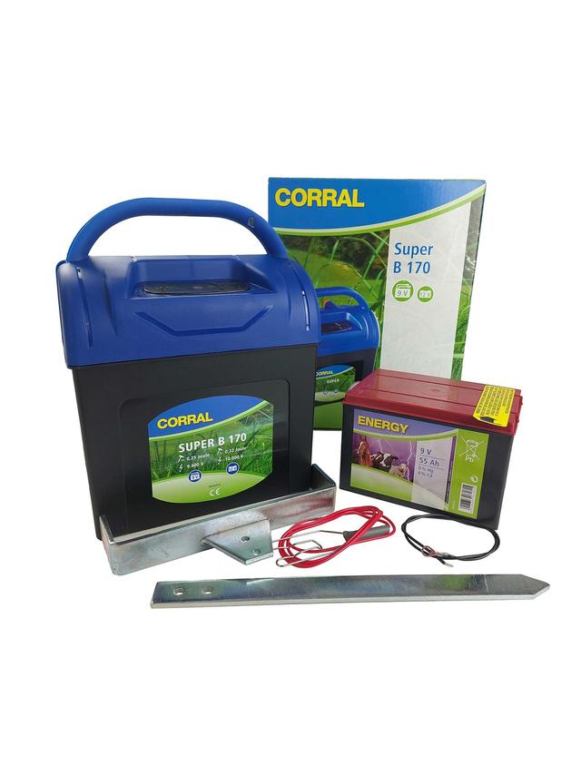 CORRAL Elektryzator bateryjny Corral B 170, 0,22 J + Bateria chlorkowa do elektryzatora, 9 V, 55 Ah