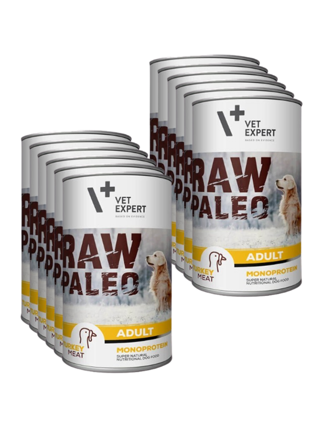 Vetexpert RAW PALEO adult turkey 12x400g - indyk puszka
