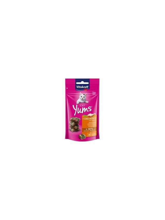 Vitakraft Cat Yums Przysmak z kurczakiem i trawą 40g