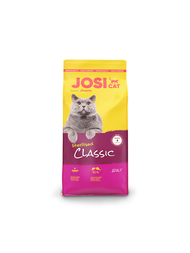 JOSERA JosiCat Classic Sterilised 10kg + niespodzianka dla kota GRATIS!