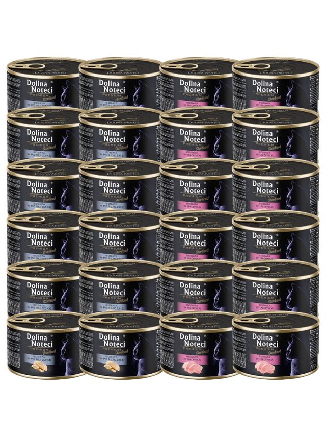 DOLINA NOTECI Premium Sterilised dla kota MIX SMAKÓW 24X185g