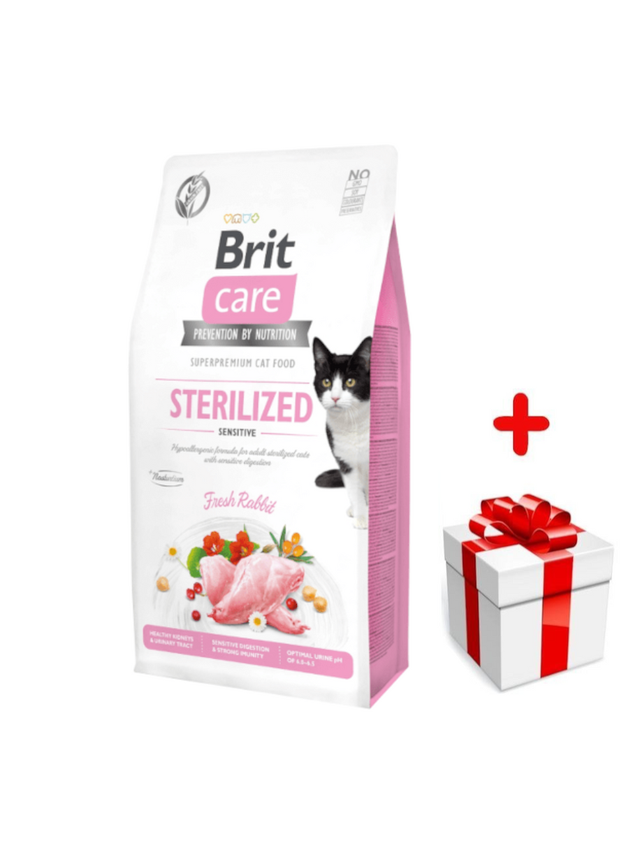 BRIT Care Cat  Grain-Free Sterilised Sensitive 7kg + niespodzianka dla kota GRATIS!