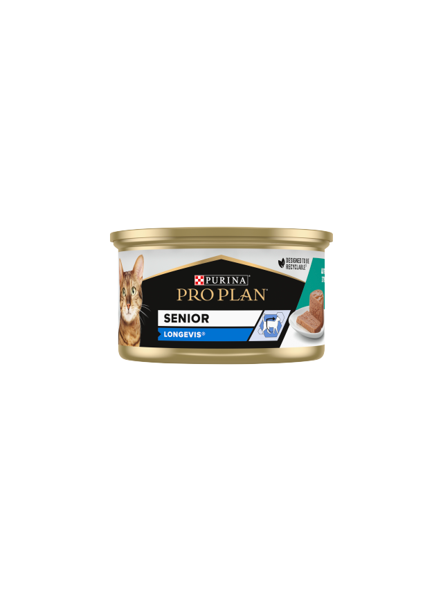 Purina Pro Plan Senior Longevis kotów mus z tuńczykiem 85 g