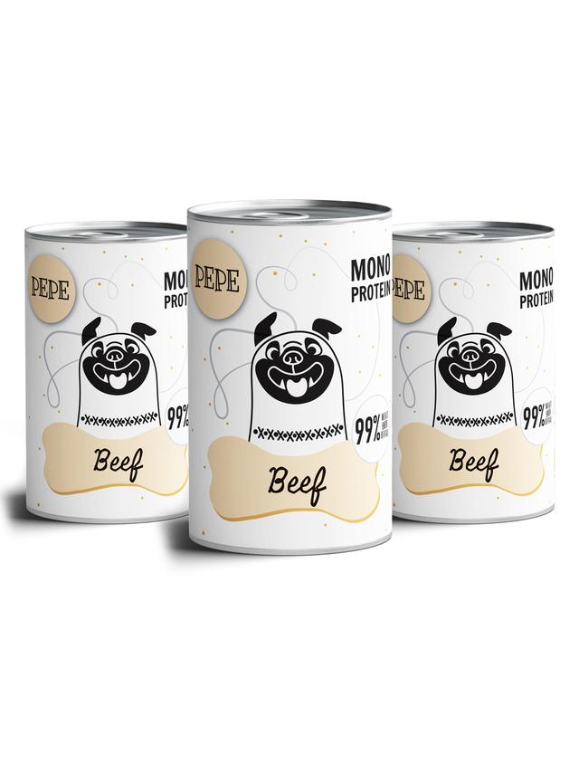 PEPE MONO PROTEIN Beef (wołowina) 3x400g