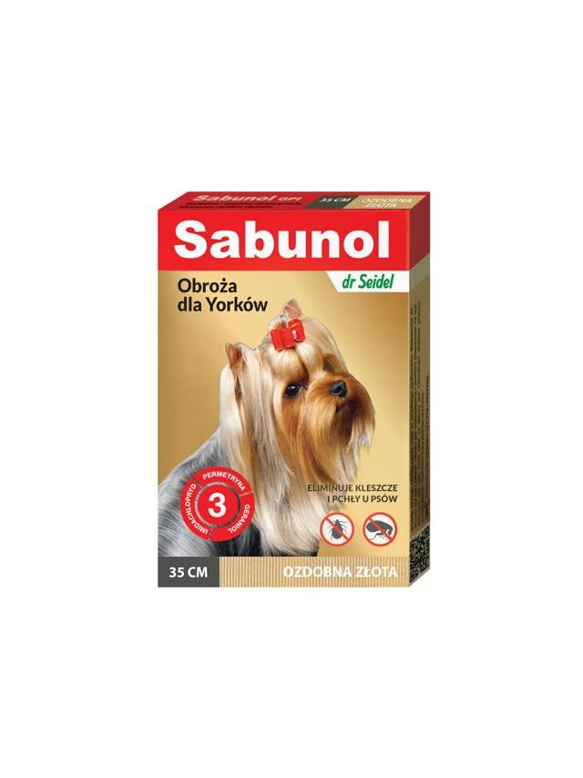 Sabunol - Obroża ozdobna złota 35cm