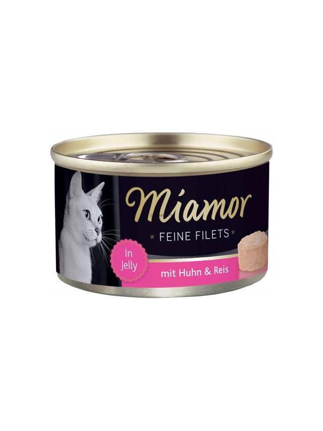 Miamor Feine Filets - mokra karma dla kota filety z kurczaka z ryżem 100g puszka