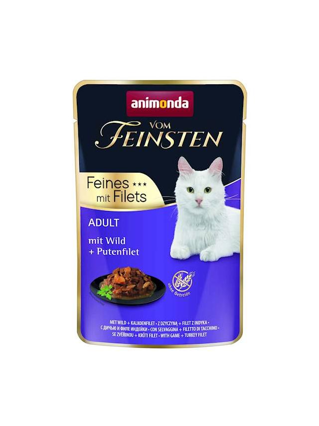 ANIMONDA Cat Vom Feinsten Adult Dziczyzna + filet z indyka saszetka 85g