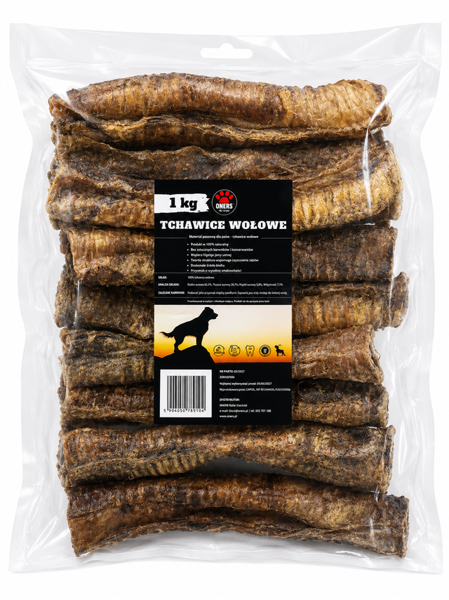 ONERS TCHAWICE WOŁOWE 1kg (KWAŁKI 30cm)