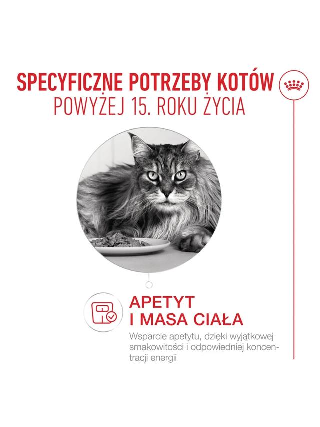 ROYAL CANIN mokra karma dla kota, Senior Ageing 15+, sos 12x85g