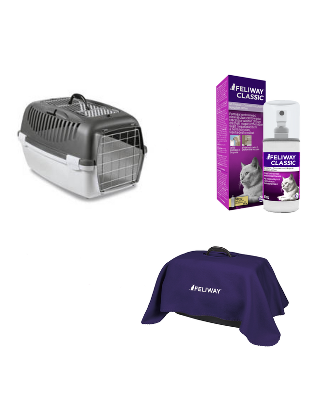 ZOLUX Transporter GULLIVER 3 z metalowymi drzwiczkami ciemnoszary + Feliway Spray 60ml + kocyk GRATIS!