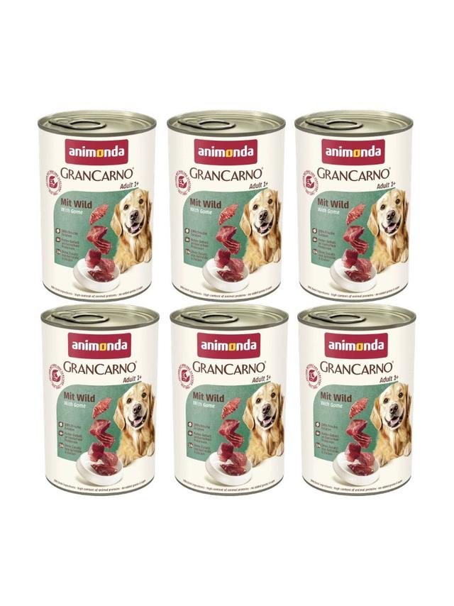 ANIMONDA GranCarno Adult Dog smak: Dziczyzna 6x400g