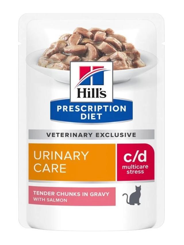 HILL'S PD Prescription Diet Feline c/d Urinary Stress Łosoś 85g saszetka