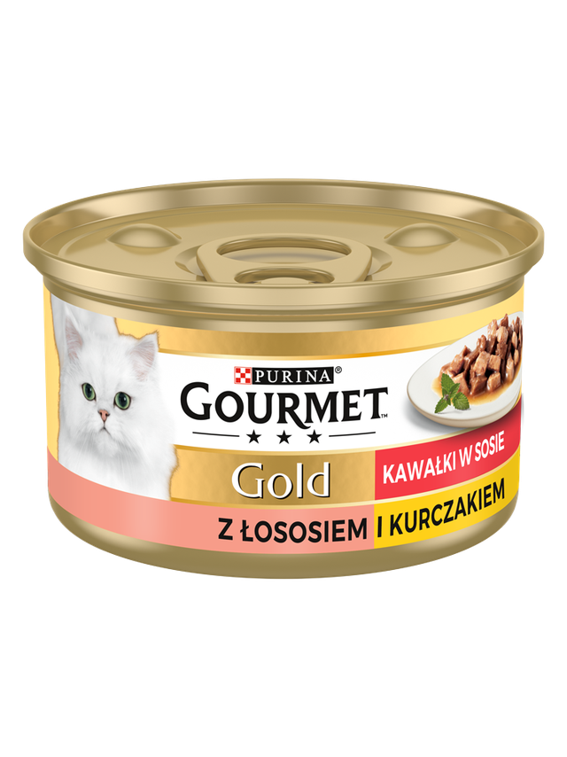 Purina Gourmet Gold łosoś/ kurczak w sosie 85g