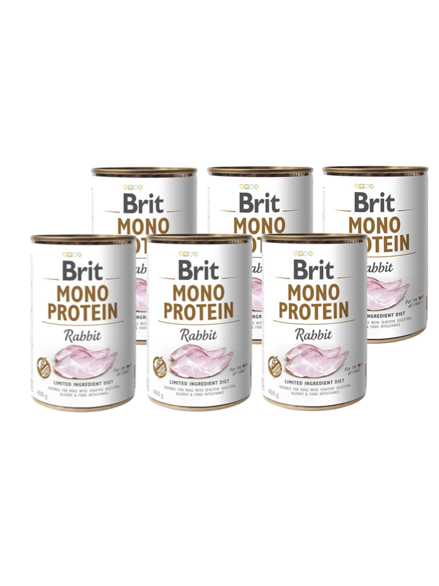 BRIT MONO PROTEIN RABBIT 6x400g