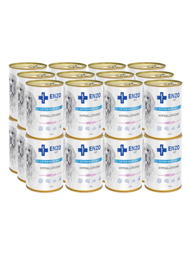 ENZO VET Hypoallergenic dieta hypoallergiczna z królikiem dla psów 24x400g