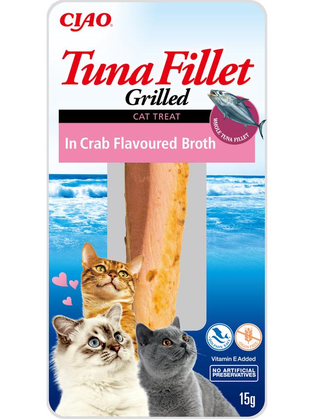 INABA  Tuna Fillet dla kota - Tuńczyk w w bulionie z kraba 15g