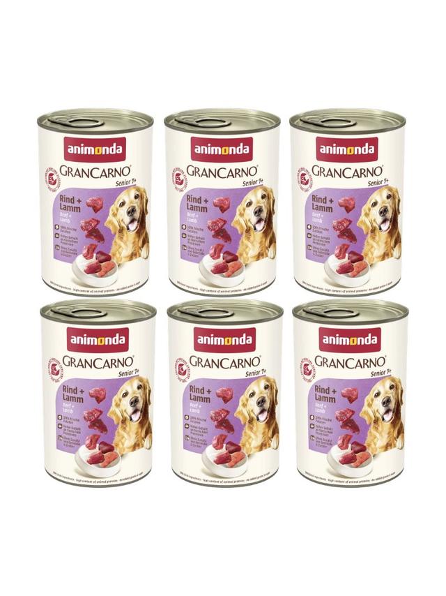 ANIMONDA GranCarno Senior smak:  Wołowina i jagnięcina  6x400g