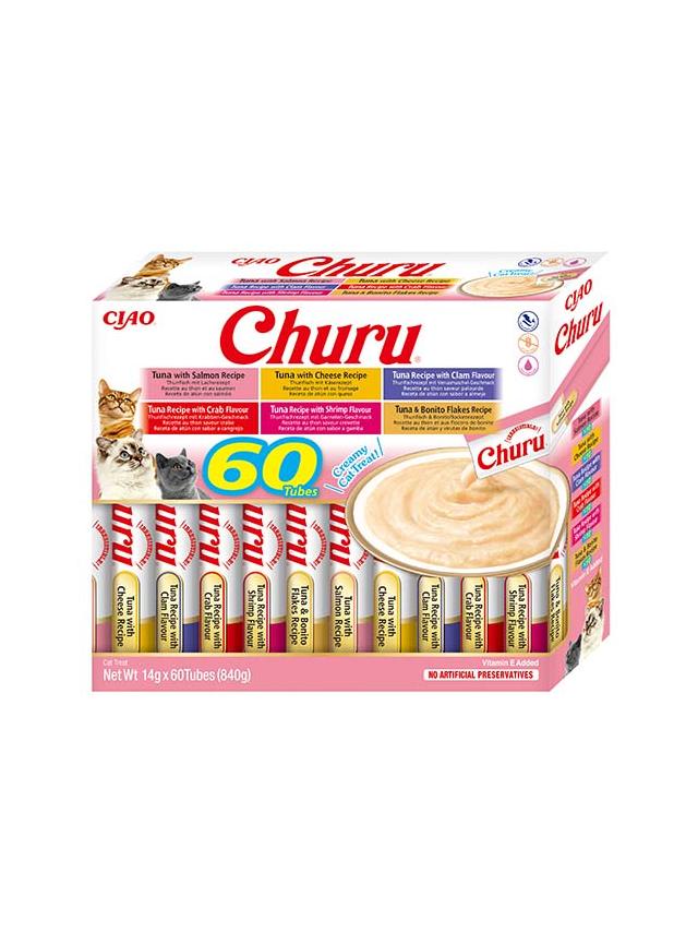 INABA  Churu dla kota - mix smaków z tuńczykiem 60x14g