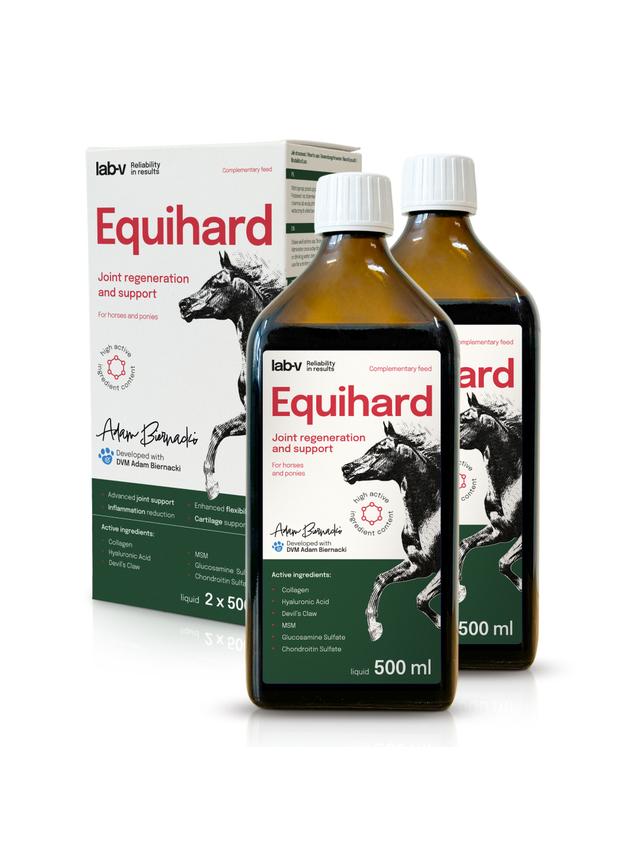 Lab-v Equihard – Kompleksowa formuła na zdrowe stawy dla koni i kucyków 2x500 ml