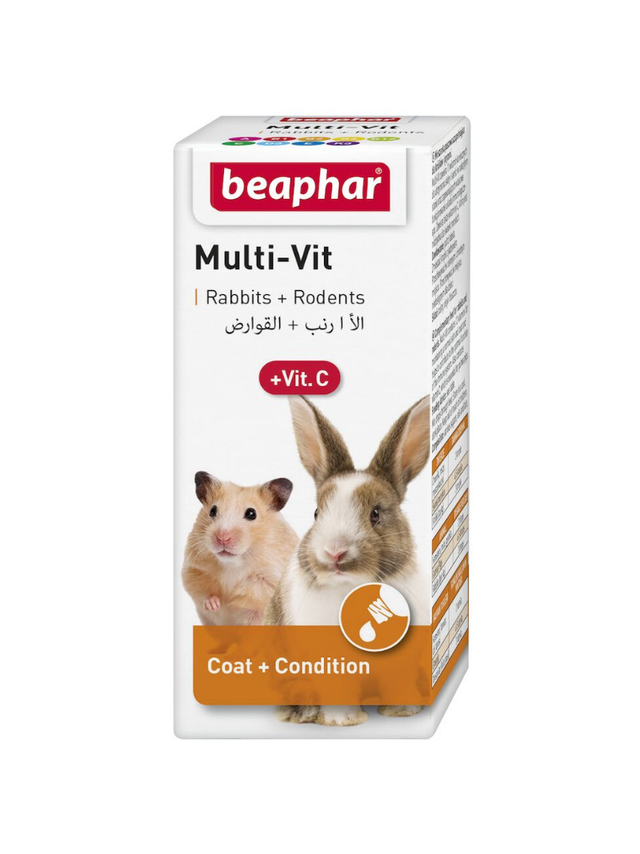 Beaphar MULTI-VIT SM. ANIMAL + VIT.C  20ML - preparat witaminowy dla królików i gryzoni