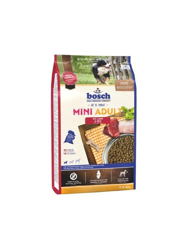 Bosch Adult Mini Lamb & Rice, jagnięcina i ryż (nowa receptura) 3kg