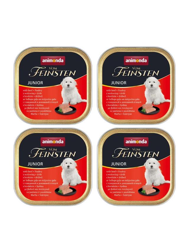 ANIMONDA Dog Vom Feinsten Junior smak: wołowina z drobiem 6 x 150g