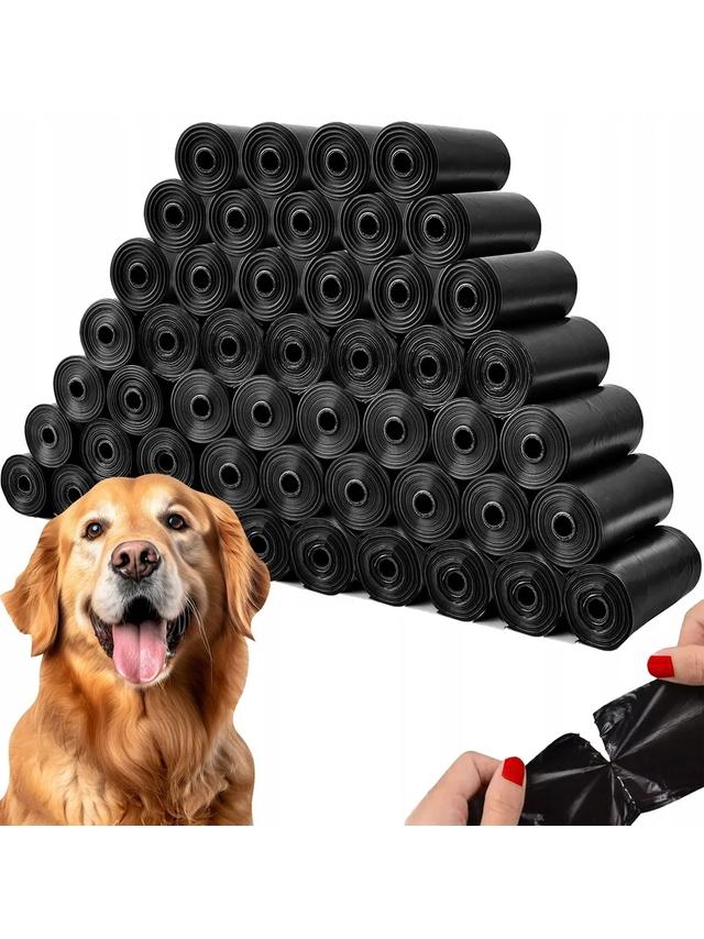 NUXIE Woreczki na psie odchody czarne 2x(10x15szt)