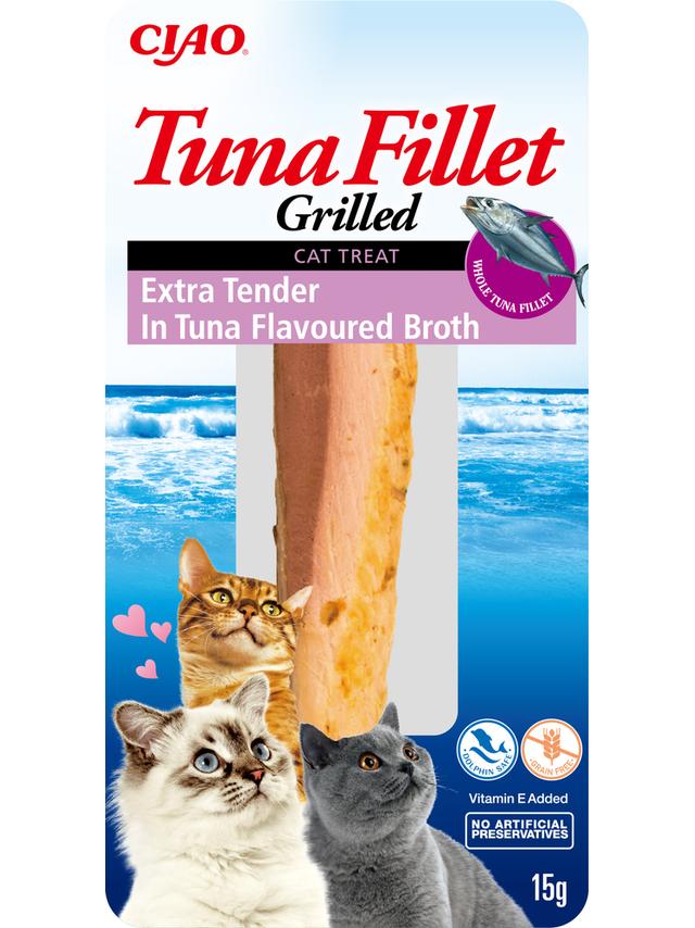 INABA  Tuna Fillet dla kota - Extra delikatny filet z tuńczyka w bulionie z tuńczyka 15g