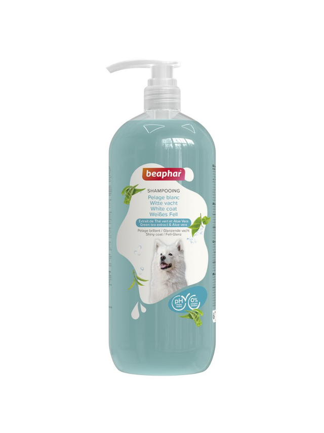 Beaphar SHAMPOO WHITE DOG 1L - do białej sierści dla psów