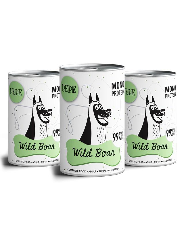 PEPE MONO PROTEIN Boar (dziczyzna) 3x400g