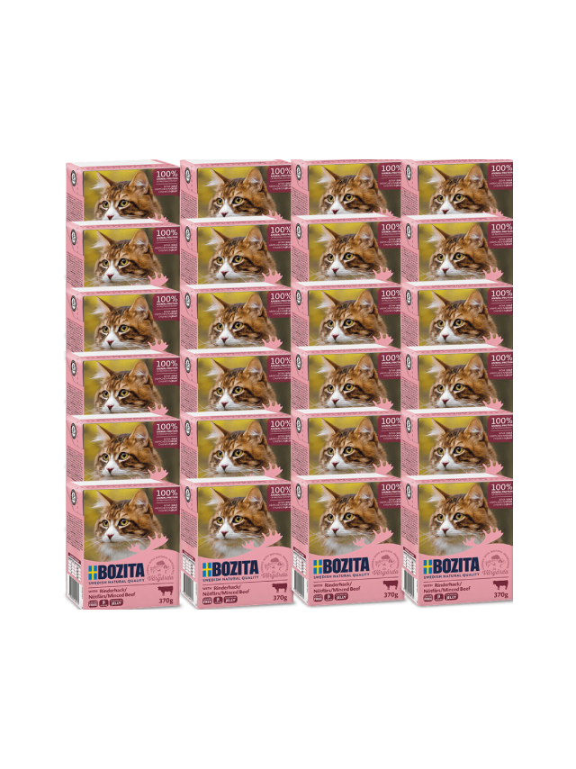 BOZITA Cat Siekana Wołowina W Galaretce 24x370g