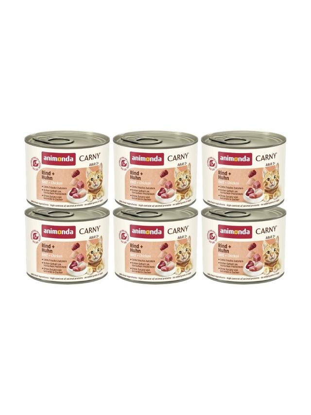 ANIMONDA Cat Carny Adult smak: wołowina i kurczak 6 x 200g