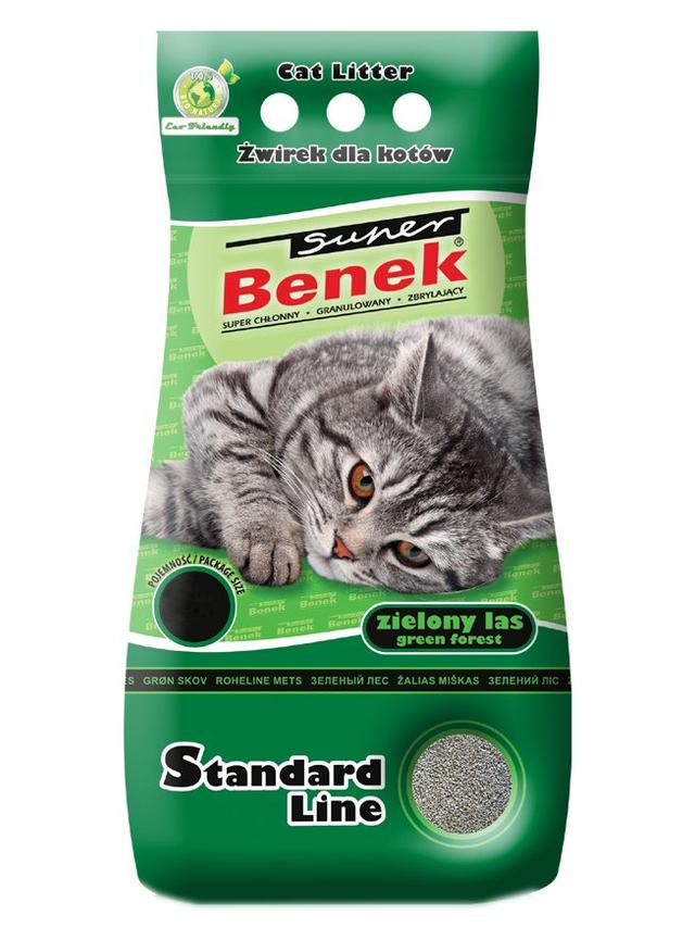 SUPER BENEK Żwirek Zielony Las 10l