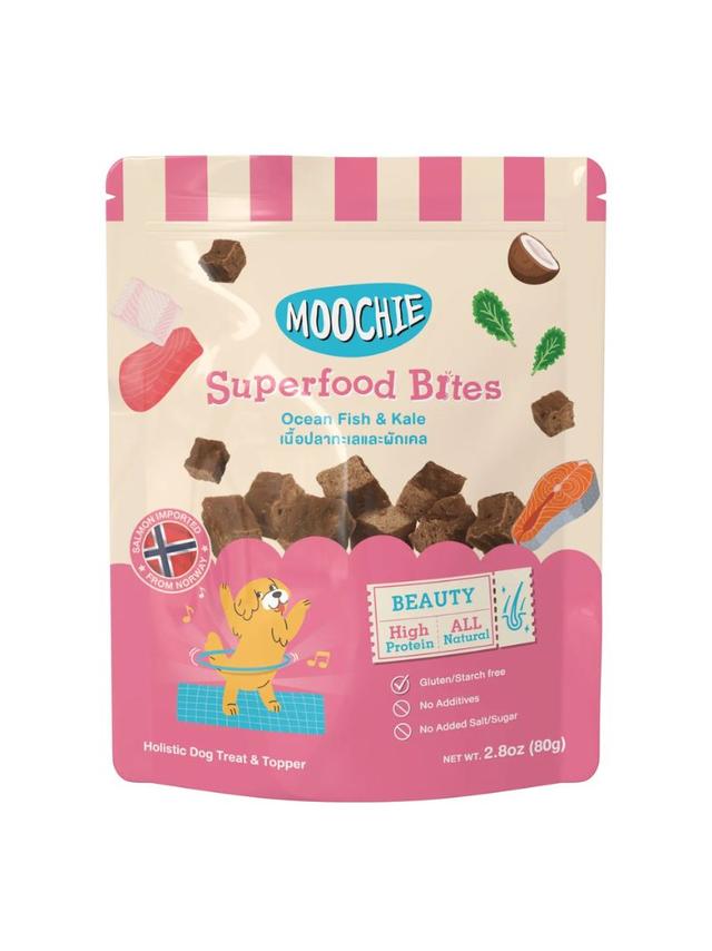 MOOCHIE Superfood Bites Ocean Fish & Kale 40g smakołyki dla psa