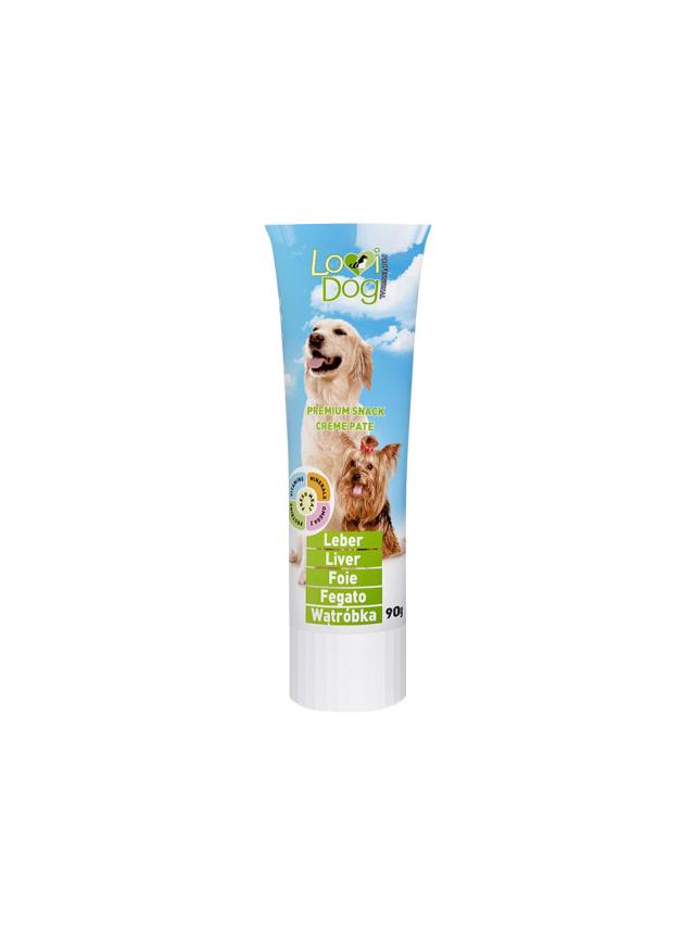 Lovi Dog Snack Creme Pate Liver - pasztet dla psa w tubce, z wątróbką i witaminami 90g