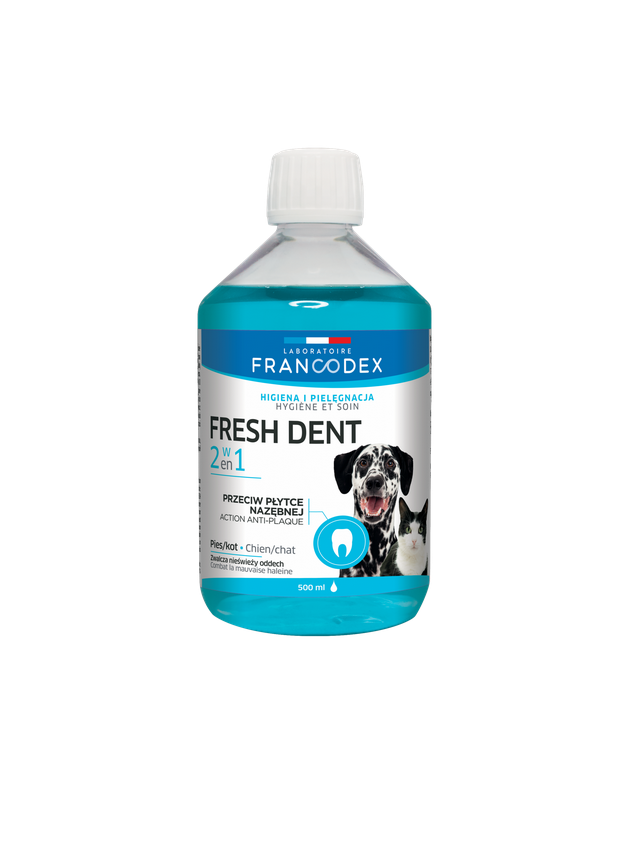 FRANCODEX Fresh dent- płyn do higieny jamy ustnej dla psów i kotów 500ml