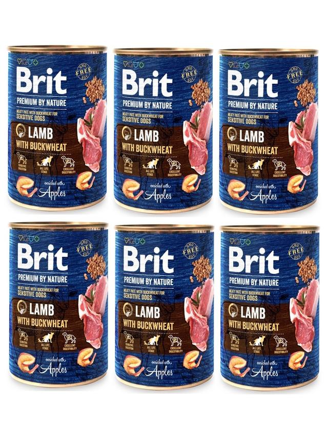 Brit Premium by Nature Lamb With BUCKWHEAT 6x400g