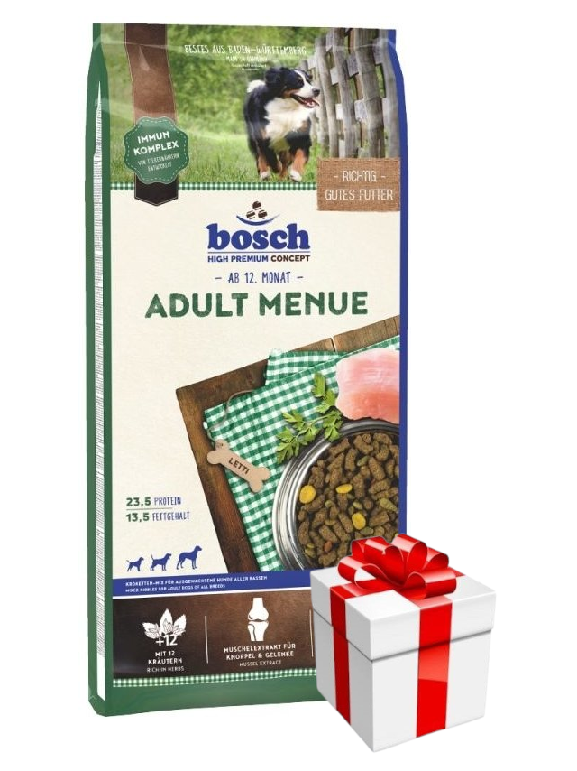 Bosch Adult Menue, drób (nowa receptura) 15kg + Niespodzianka dla psa GRATIS