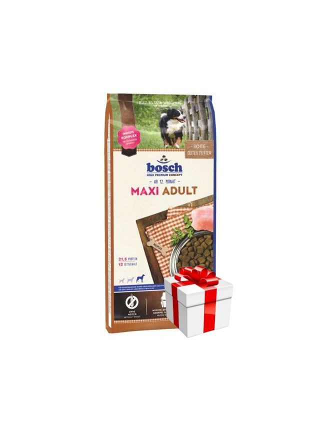 Bosch Adult Maxi, drób (nowa receptura) 15kg + Niespodzianka dla psa GRATIS