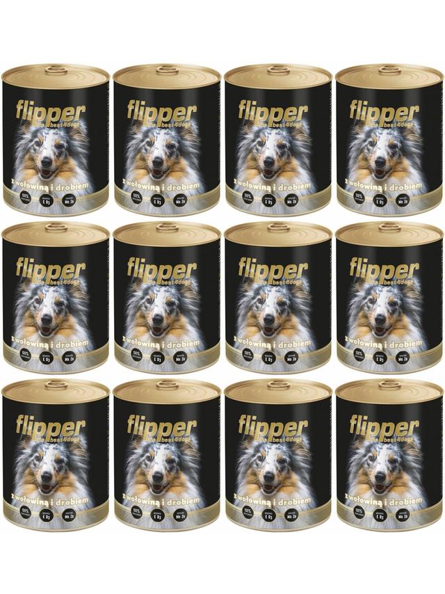 Dolina Noteci Flipper z wołowiną i drobiem 12x400g