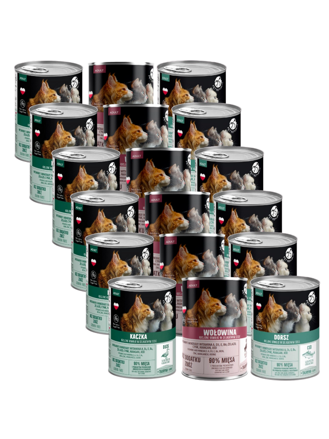 PetRepublic kawałki w sosie Mix Smaków 18x400g dla kota