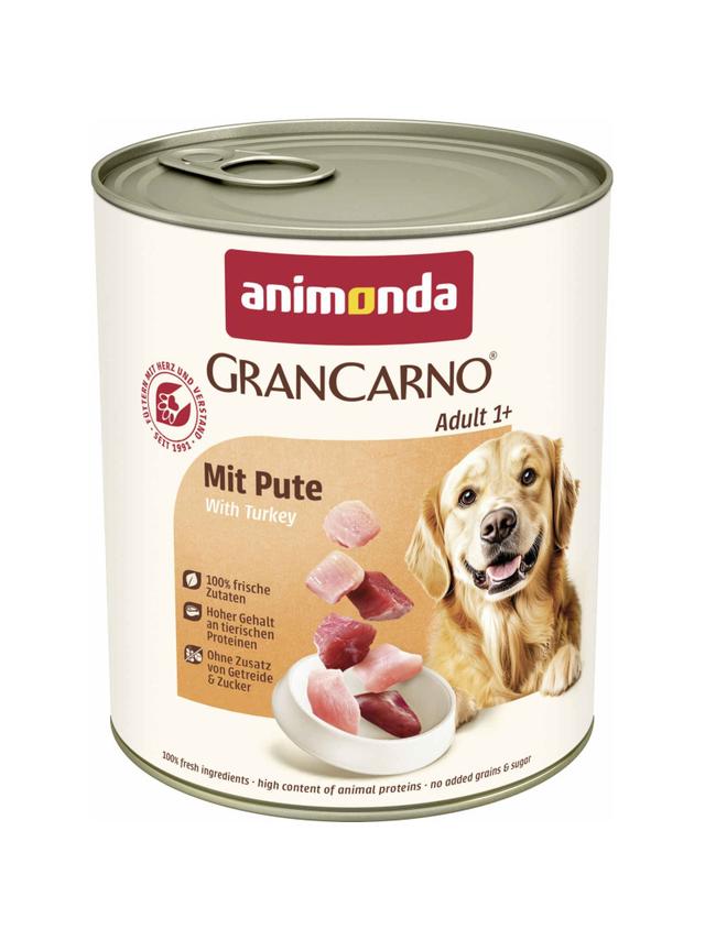 ANIMONDA GranCarno Adult Dog smak: Wołowina + Indyk 800g