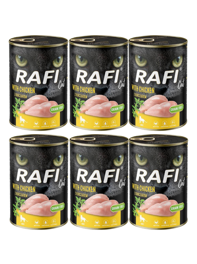 RAFI Cat Adult z kurczakiem 6x400g