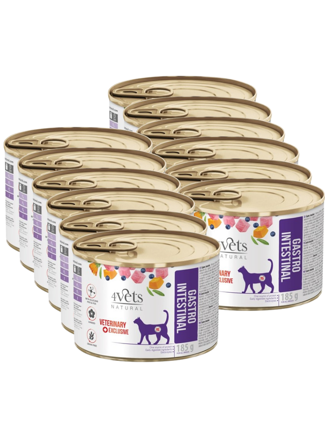 4Vets dla kotów Gastro Intestinal 12x185g