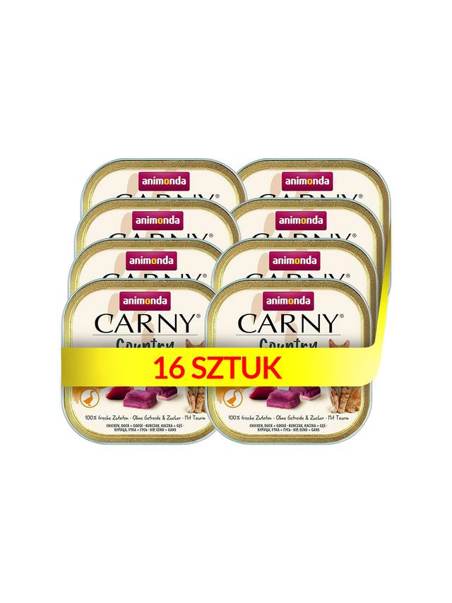 ANIMONDA Carny Country Adult Kurczak, Kaczka i Gęś 16x100g
