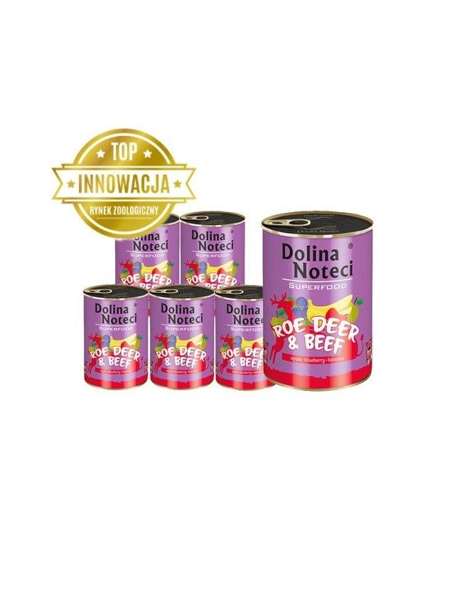 DOLINA NOTECI PREMIUM SUPERFOOD sarna i wołowina 6x800g
