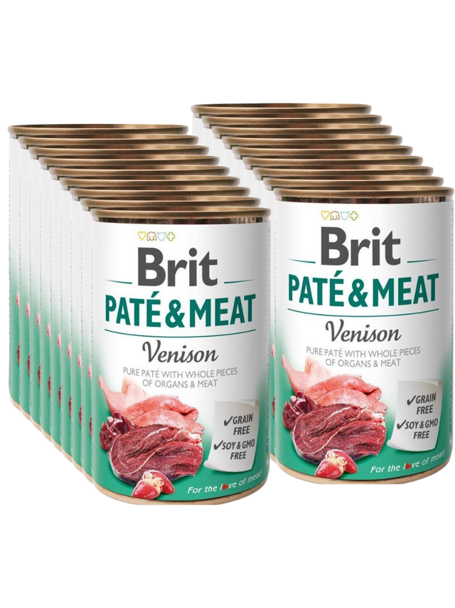 BRIT PATE & MEAT VENISON 18x400g